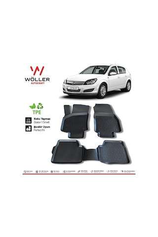 Opel Astra H Paspas 2004 2013 Arası 3d Havuzlu Paspas