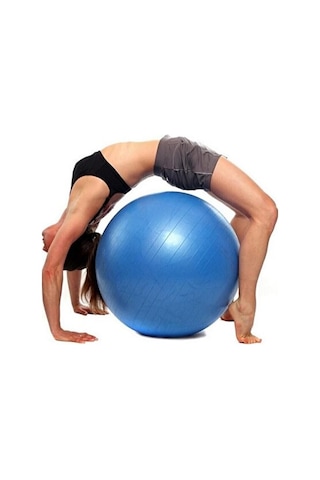 65cm Mavi Pilates Topu Profesyonel Yoga, Pilates Ve Spor Topu