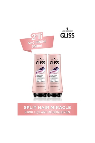 Gliss Split Hair Miracle Saç Kremi 2 x 360 ML