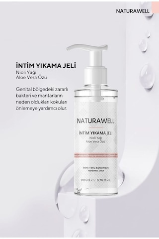 Naturawell İntim Ph Dengeli Hassas Genital Bölge Yıkama ve Temizleme Jeli 200 ML