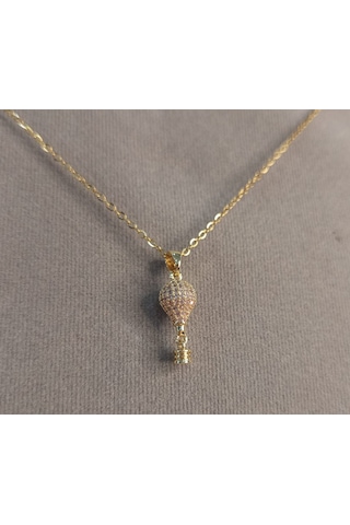 Beren Aksesuar Stainless Steel Çelik Kolye Gold