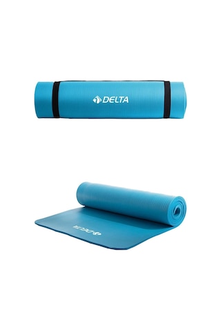 Lexroo Delta Konfor Zemin 10 Mm Taşıma Askılı Pilates Minderi Yog Mavi