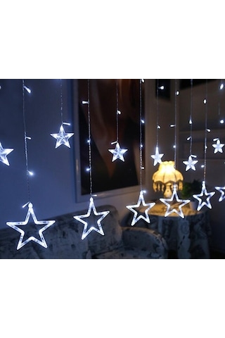 Sones 220v Ab Fişi Led Yıldız Işığı Noel Işıkları İç/dış Dekoratif Aşk Perdeleri Lambası Tatil Düğün Partisi Aydınlatması İçin Beyaz