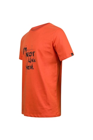2as Alex Baskılı Erkek Sıfır Yaka T-shirt 035 TURUNCU