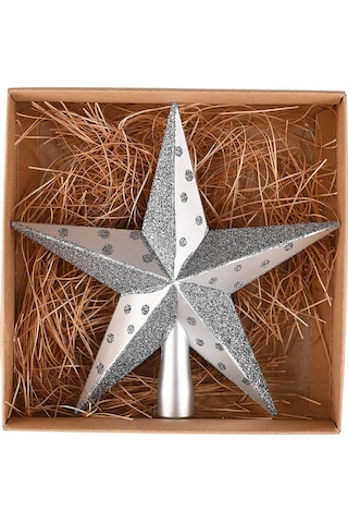 Karaca Home New Year Yılbaşı Yıldız Ağaç Başlığı Gümüş 153.09.01.1859