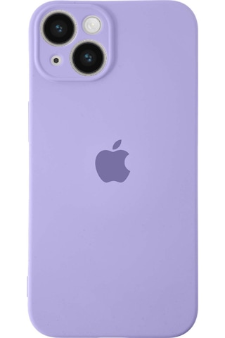 Apple Uyumlu iPhone 14 Kılıf Logolu Kamera Korumalı Altı Kapalı İçi Kadife Lansman Kapak - Kırmızı