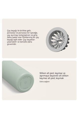 Xiaomi Taşınabilir Termos Bardak-yeşil