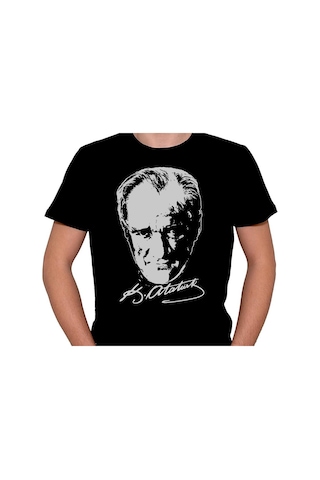 Gazi Mustafa Kemal Atatürk Portre Tişört Unisex T-shirt 001