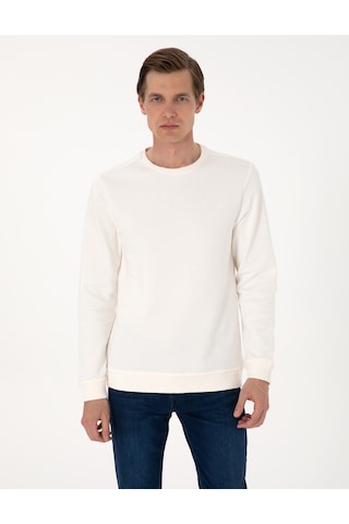 Pierre Cardin Erkek Ekru Sweatshirt 50314978-vr019 Ekru