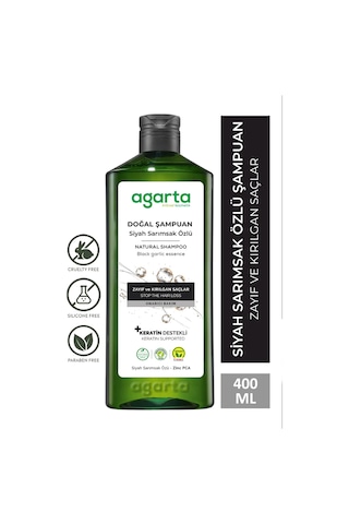 Agarta Saç Dökülmesine Karşı Siyah Sarımsaklı Şampuan 400 ML
