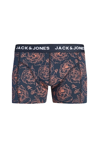Jack & Jones Jacabstract Flower Erkek Boxer 3'lü Paket Desenli Rahat Pamuklu Günlük Lacivert