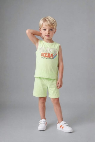 Defacto Desenli 2li Açık Yeşil Takım Erkek Bebek G8330a526hsgn404 Yeşil-gn404