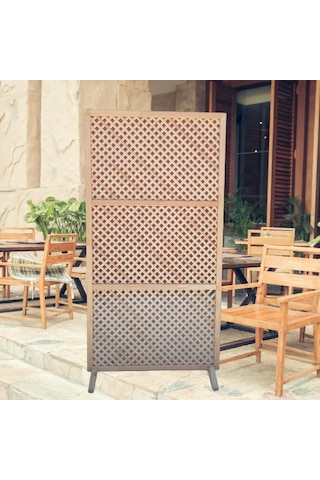 ahşap paravan seperatör 100*190