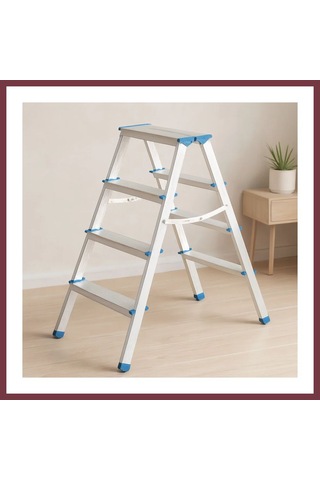 Storeşahin Alüminyum Çift Basamaklı Merdiven 92 Cm 4+4 Shn0720 4 4