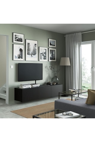Tv Sehpası, Venge, 180x42x38 Cm, Lappvıken Meşe