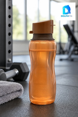 500 Ml Plastik Su Şişesi Suluk Matara Turuncu