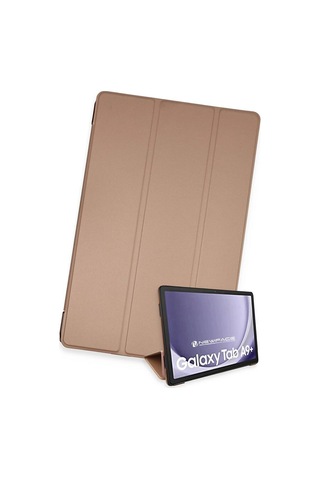 Samsung Uyumlu Galaxy Tab A9 Plus Kılıf Tablet Smart Kılıf - Rose Gold Evimdeyokyok