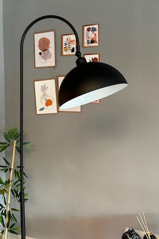 Bamyum Siyah Lambader Hareketli Başlık Modern Dekoratif Metal Oturma Çalışma Odası Lambası Siyah