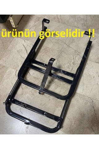 Moto Gusto Santa 125 Kızaklı Kurye Çanta Demiri Ergoline Sürgülü Pizzacı Paket Demiri Arasmto Siyah
