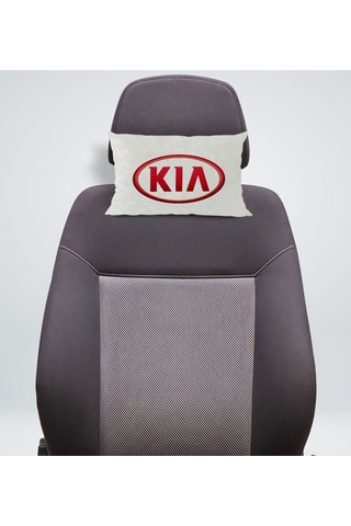 Bk Gift Kia Tasarımlı Dikdörtgen Araç Koltuk Yastığı-1