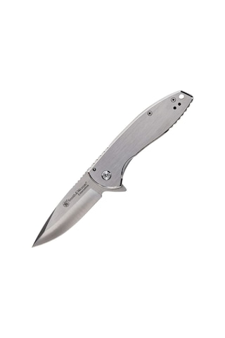 Smith Wesson Executıve Platınum Satin Drop Point Kamp Çakı 1205009 Gümüş