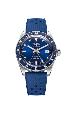 Vulcain Skindiver Nautique Gmt Blue Bar200 Otomatik Erkek Kol Saati Metalik