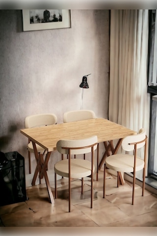 Haliç 4 Kişilik Mutfak Masa Takımı Atlantik Çam-krem-kahve