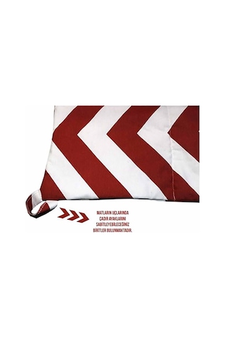 Kiddy's Teepee Mat - Kırmızı Zigzag