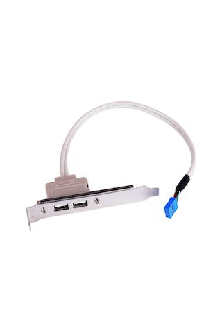 Alfais 5081 Anakart 9 Pin Pci Kasa İçi Usb 2 Port Kablosu Hub Çoklaycı