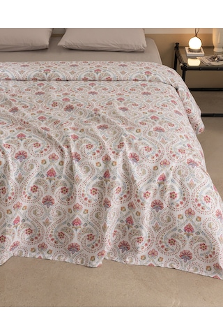 Madame Coco Bretagne Tek Kişilik Pamuklu Ecocell Baskılı Pike - Renkli 8684427203057 Çok Renkli