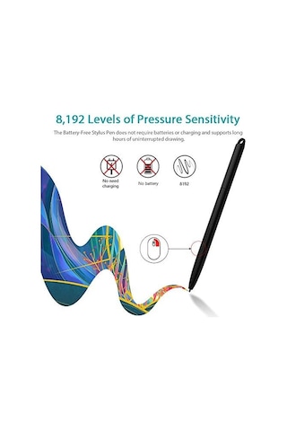 Xp-pen G960s Grafik Tablet 9x6 İnç Kalem Tablet Çizim Tableti, Windows 10/8/7 Ve Mac Os Ve İçin Pilsiz Stylus İle