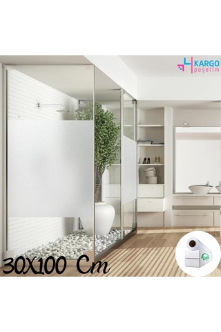 30 Cm X 1 Metre Cam Kumlama, Ofis, Duşakabin Ve Balkon Camı Kaplama Folyosu