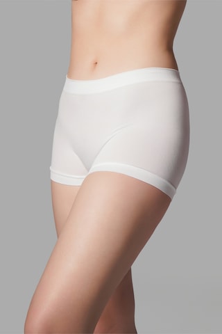 Fit Women Kadın Boxer Toparlayıcı İz Yapmayan Seamless Örme Boxer 2001 Beyaz