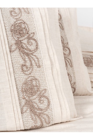 Cotton Box Inborn Çift Kişilik Nevresim Takımı Floro Bej