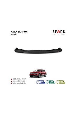 Volkswagen Tiguan 2016- Yılı Ve Sonrası Uyumlu Arka Tampon Eşiği Parlak Siyah
