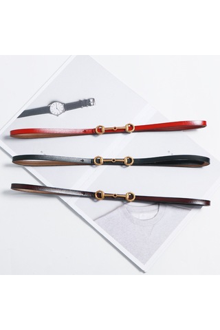 Kadın Bel Kemeri Dekoratif Deri Takım Elbise Kazak İnce Kemer Kadınlar İçin Küçük Yazlık Kemer İle Elbise Modası Ve Her Eşleşme İçin