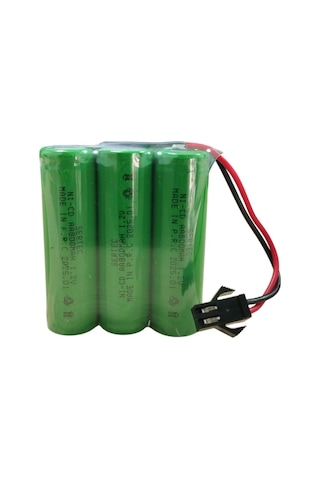 Sertec 3.6v 3s1p Aa 800 Mah Kablo + Siyah Konnektörlü Oyuncak Pili