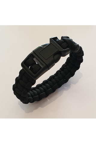 Muson Paracord Bileklik Siyah Çok Renkli