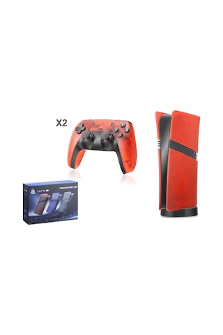 Hadron Gs5 Ultra Retro Oyun Konsolu Ps2, Psp, Ps1 128 Gb Çift Gamepad Kırmızı Renk