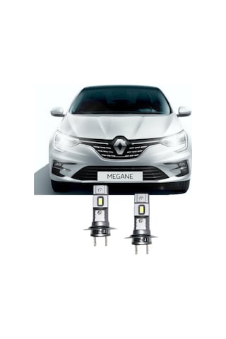 Megane 4 Led Xenon Kısa Far Ampulü Mini Led 2'li Set H7