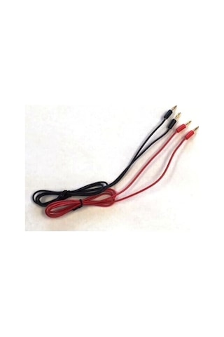 2mm Banana To Banana Kırmızı Siyah Takım 1 Metre