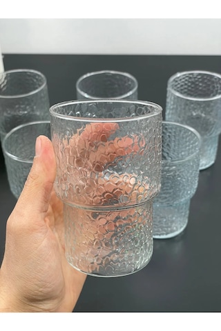6 Lı Cam Pinterest Meşrubat Kokteyl Bardağı Bardak Kupa