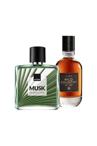 Avon Wild Country + Musk Metropolitano Erkek Parfüm Seti