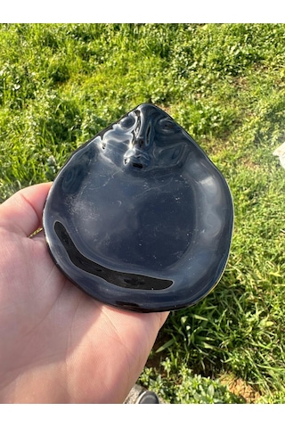 1 Adet Yüz Şekilli Model Takılık Organizer Kahve Fincan Altlığı Sunumlk Kahve Yanı Sunumluk 12 Cm