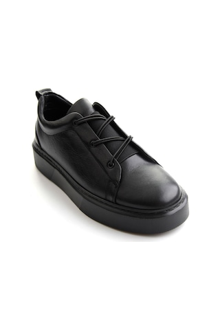 Bambi Siyah Napa Hakiki Deri Erkek Sneaker E01803413343