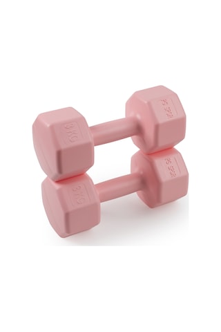 Psspor 2 Adet 3kg Pembe Renk Dambıl Seti 2 Adet 3kg Gönderim Yapılmaktadır