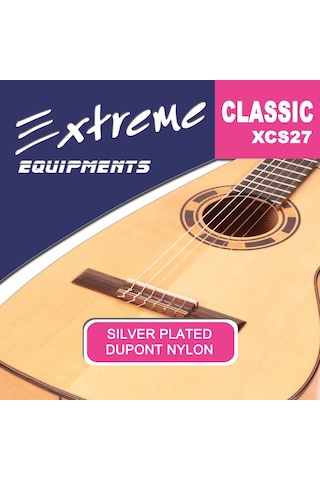 Extreme Xcs27 Klasik Gitar Tel Takımı Naylon Ve Gümüş Sarım Yum