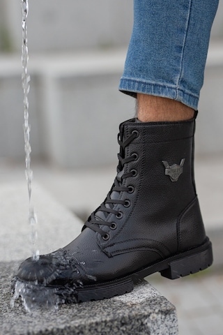 D0600 Su Ve Soğuk Geçirmez Kışlık Erkek Bot Siyah