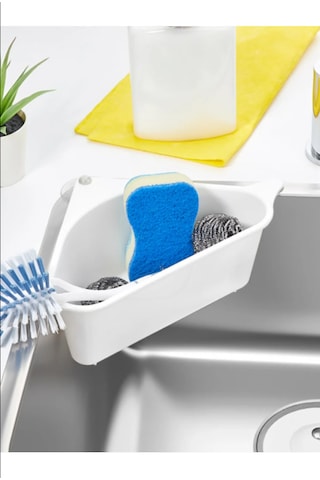 Vantuzlu Süzgeçli Lavabo Düzenleyici Organizer Çok Renkli