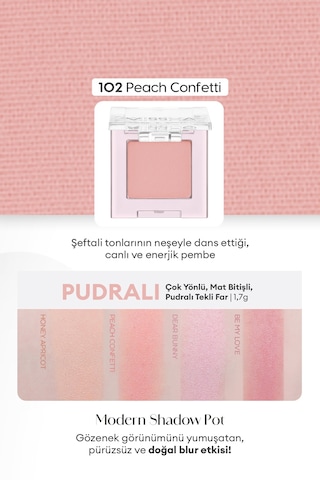 Missha Modern Shadow Pot 102 Peach Confetti